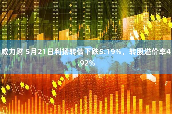 威力财 5月21日利扬转债下跌5.19%，转股溢价率4.92%