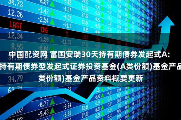 中国配资网 富国安瑞30天持有期债券发起式A: 富国安瑞30天持有期债券型发起式证券投资基金(A类份额)基金产品资料概要更新