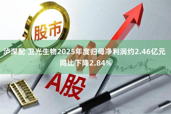 泸深配 卫光生物2025年度归母净利润约2.46亿元 同比下降2.84%